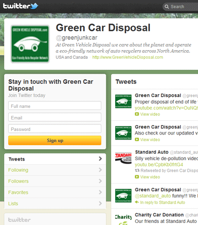 Charity Car Twitter