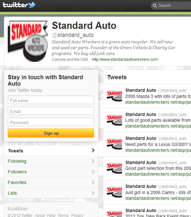 Charity Car Twitter